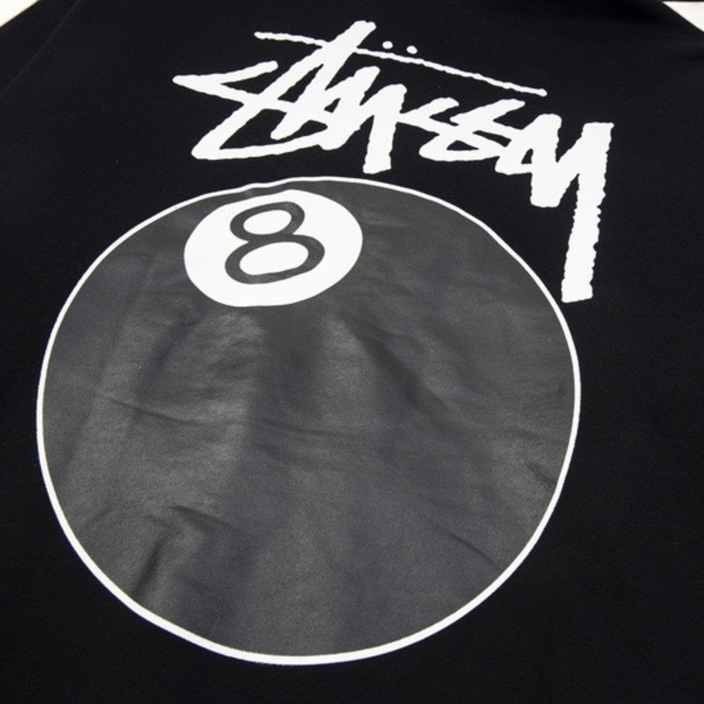 Stussy Black Hoodie with White Logo - Picture 8 of 14